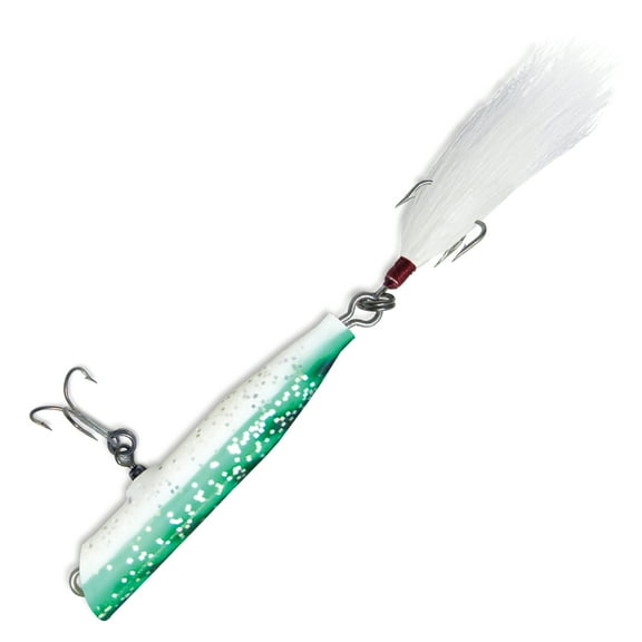Atom Top Water Fishing Hard Bait Popper Lure, Saltwater, 7/8 oz Striper Swiper, 1pk