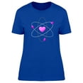 thumbnail image 1 of Atom With Heart Art T-Shirt Women -Image by Shutterstock, Female XX-Large, 1 of 2