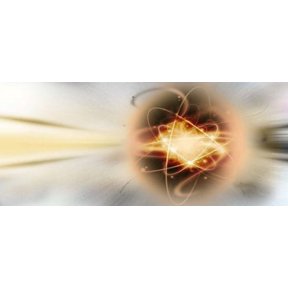 Atom collision Canvas Art - Panoramic Images (15 x 6)