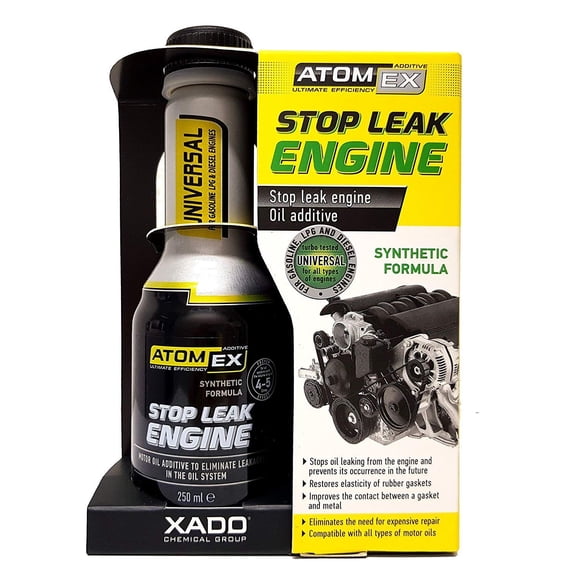 AtomEx Stop-Leak AEX123 Engine Oil Additive Automotive Additive 8 Ounce