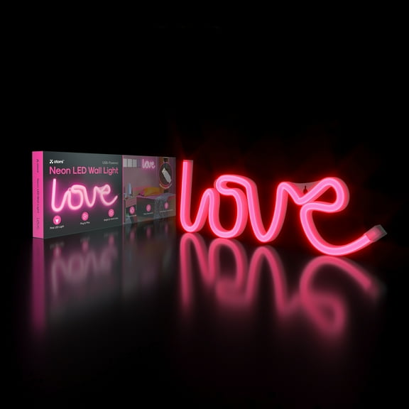 Atomi Neon LED Wall Art Love - Pink