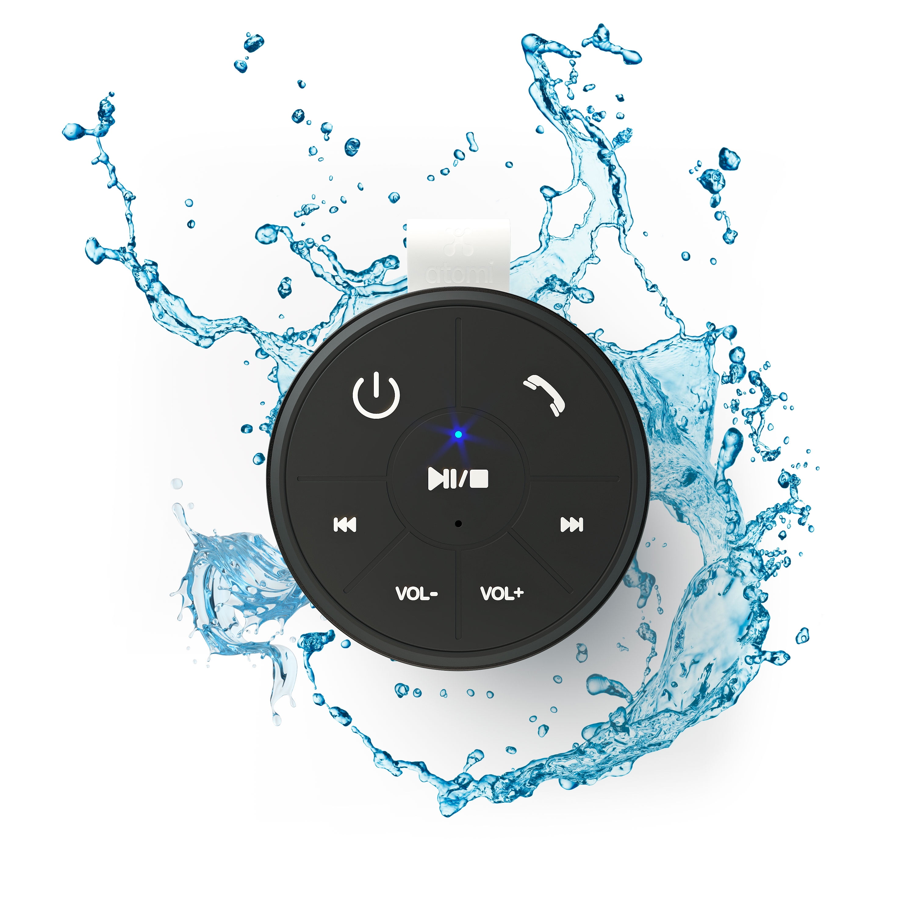 Walmart exclusive discounts  Atomi Portable Water Resistant Black Bluetooth Speaker