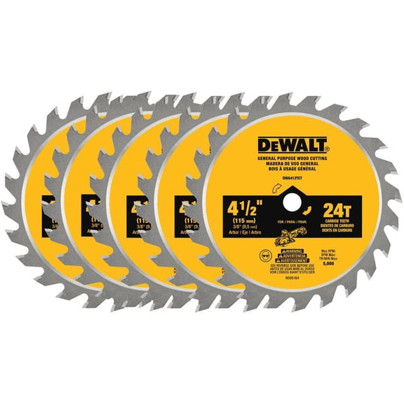 Atomic 4-1/2 In. 24-Tooth Circular Saw Blade (5-Pack)
