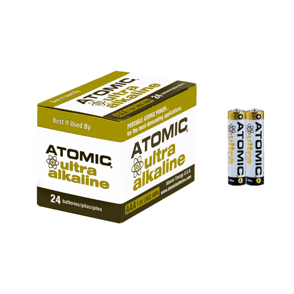 Atomic AAA Alkaline Batteries Value Pack - 24 Pack