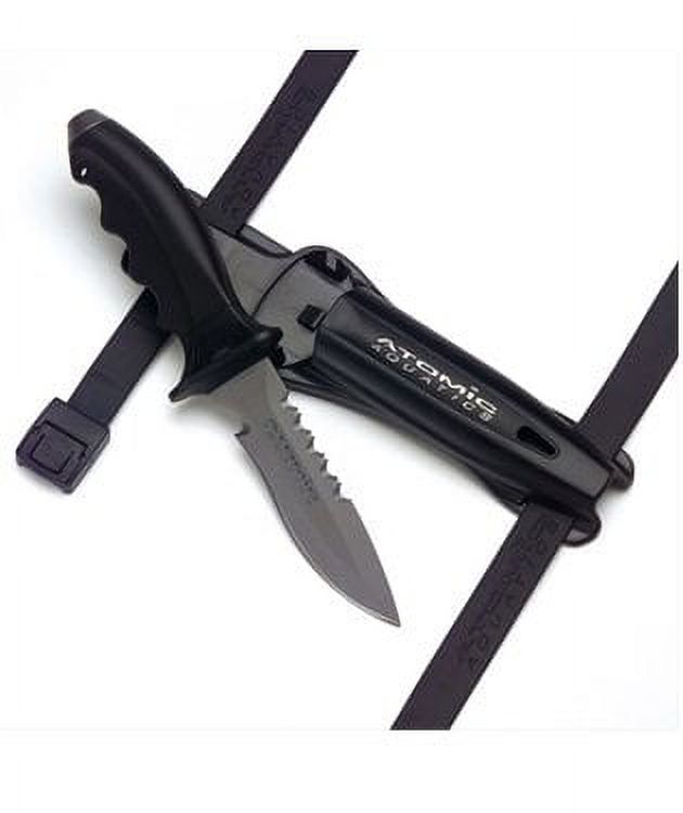 Atomic Aquatics Titanium Ti6 Scuba Diving Knife Blunt and Pointed Tip