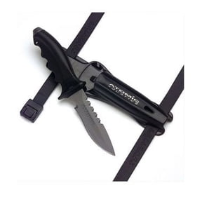 Atomic Aquatics Titanium Ti6 Scuba Diving Knife Blunt and Pointed Tip Dive Knife Options, Pointed