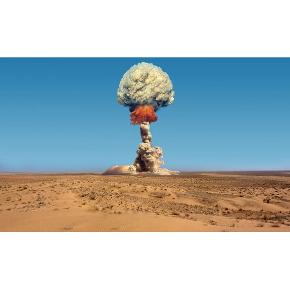 Atomic-Bomb-Explosion, Photographic Print Poster Atomic Weapon test site