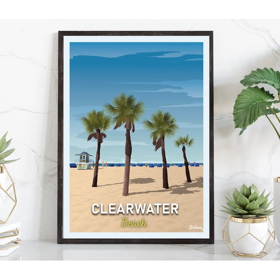 Atomic Cat, Bathroom Decor, Mid,Century Modern Art Print Home Decor #5135, 16x24 UNFRAMED