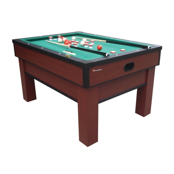 Atomic Classic Bumper Pool Table with Internal Ball Return System and Warp-Resistant MDF Play Field