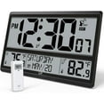 Atomic Clock 4.5" Numbers, Atomic Wall Clock with Indoor & Outdoor