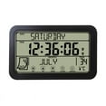 Atomic Clock with Indoor Outdoor Temperature Wireless, 7 Inch LCD
