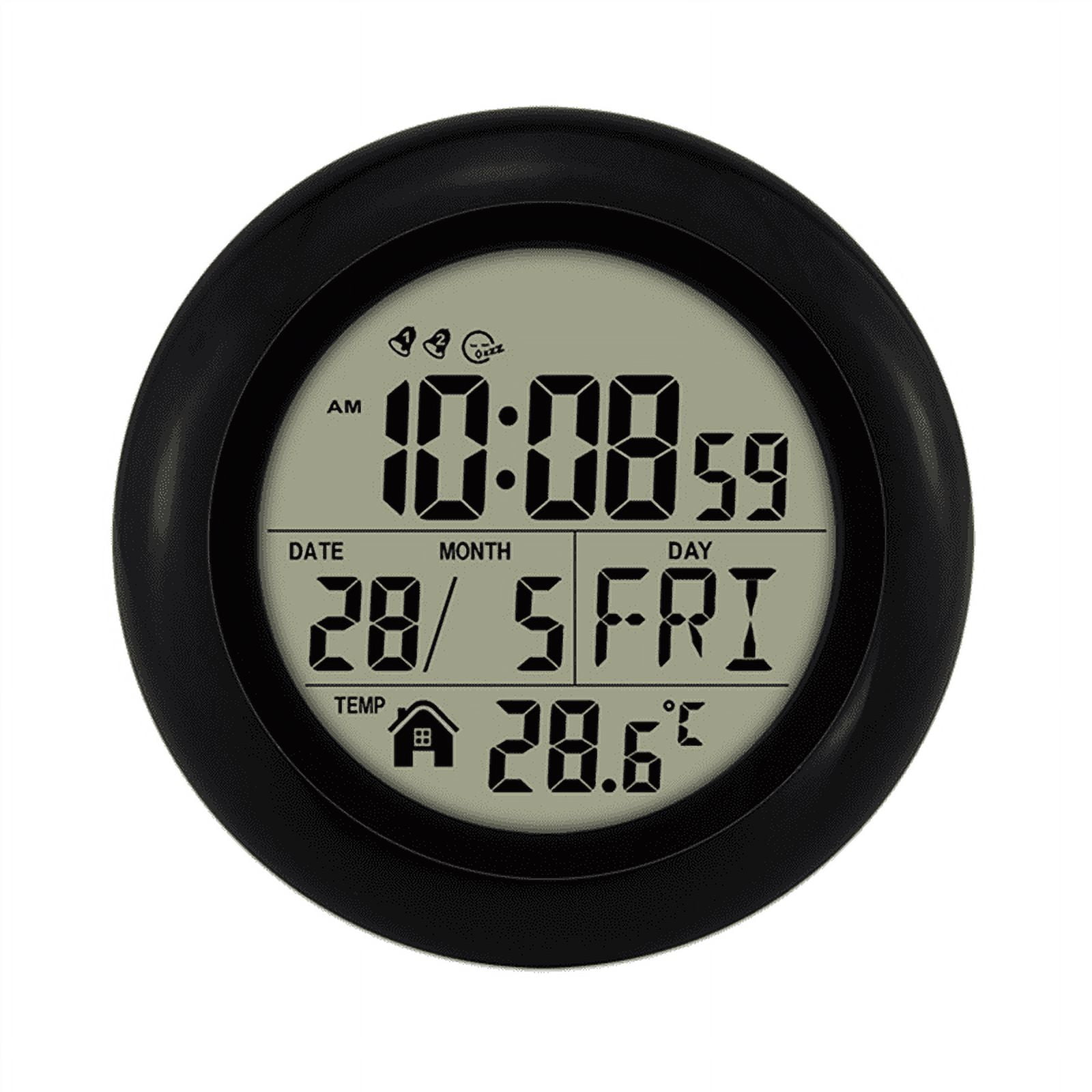 Atomic Clock with Indoor Temperature and Humidity,Battery Operated