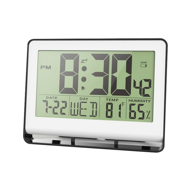 Atomic Clock with Indoor Temperature and Humidity,SelfSetting Digital