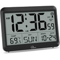 thumbnail image 1 of Atomic Digital Wall Clock Battery Operated, Self-Setting, Large Display with Temperature, Date, Day of The Week, Silent Wall Mount Digital Clock, 4 Time Zones, DST, 1 of 8