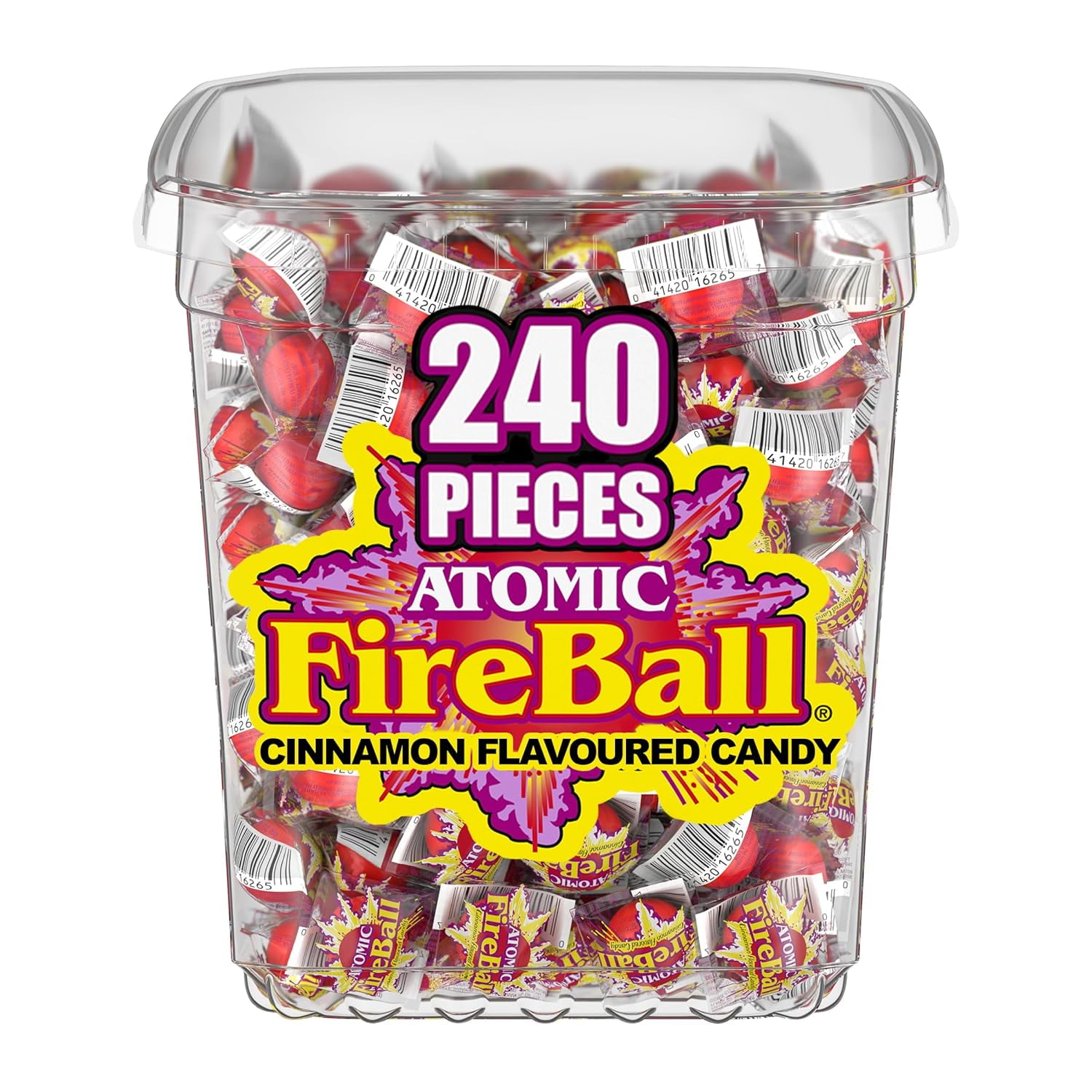 Atomic Fireball Jawbreakers , Cinnamon Flavor Individually Wrapped Candy, (240 Count)
