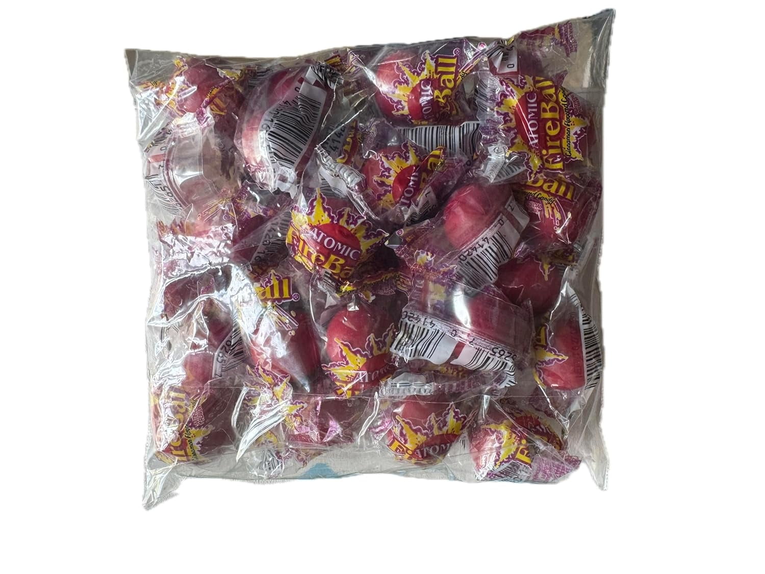Atomic Fireballs Candy Cinnamon Flavored Individually Wrapped Candies
