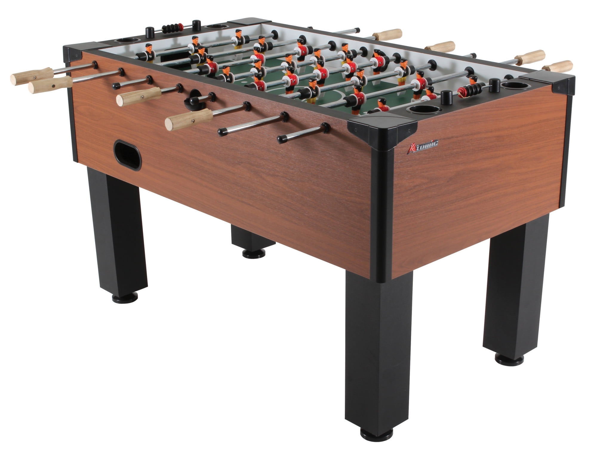 Atomic Gladiator 56'' Black and Wood Foosball Table