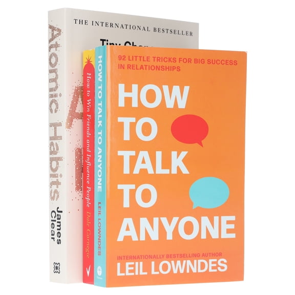 Atomic Habits, How To Talk To Anyone & How to Win Friends & Influence People 3 - NF - PB