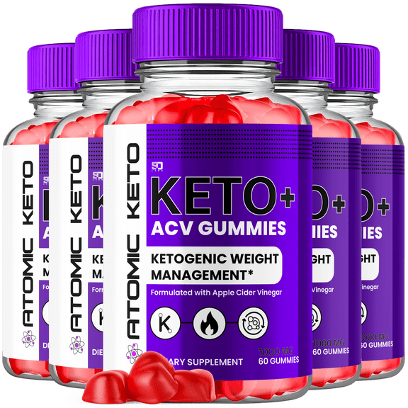 Atomic Keto ACV Gummies Maximum Strength Keto Support Supplement 5 Pack