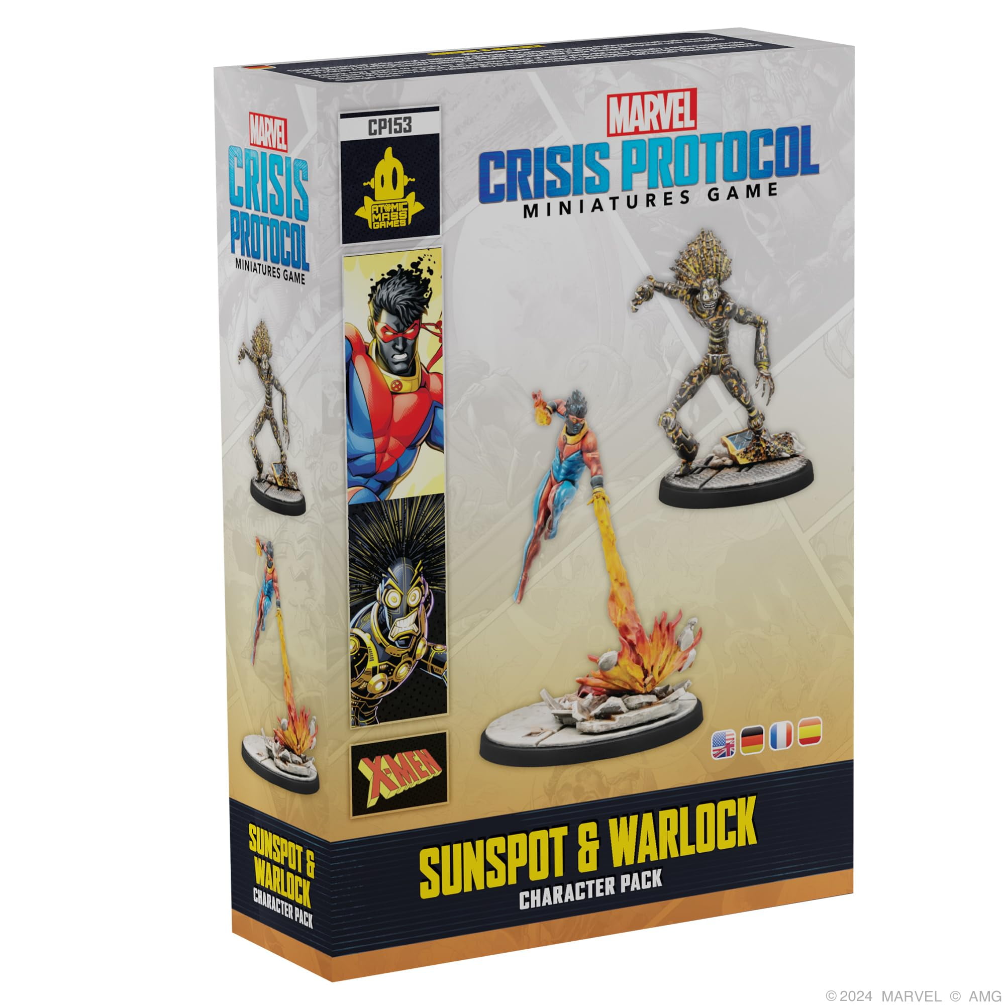 Atomic Mass Games Marvel: Crisis Protocol Sunspot & Warlock Character Pack - Tabletop Superhero Game, Strategy Game for Kids & Adults, Ages 14+, 2 Players, 90 Min Playtime, Made Atomic Mass Games Marvel: Crisis Protocol Sunspot & Warlock Character Pack - Tabletop Superhero Game, Strategy Game for Kids & Adults, Ages 14+, 2 Players, 90 Min Playtime, Made