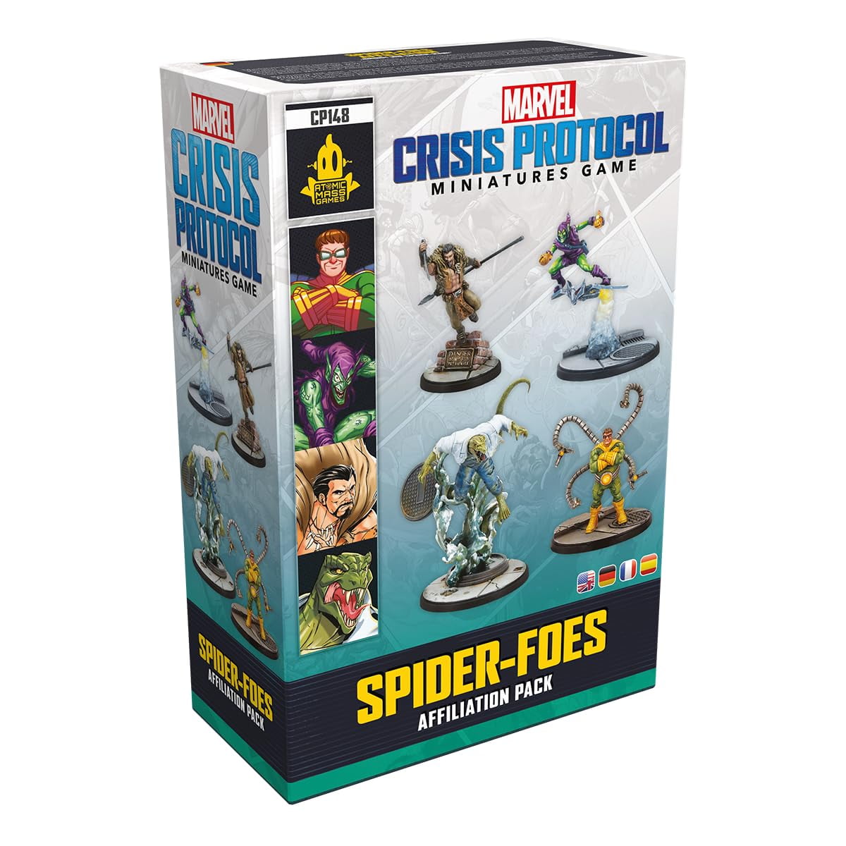 Atomic Mass Games Marvel: Crisis Protocol Spider-Foes Affiliation Pack - Unleash Sinister Villains on The Tabletop! Superhero Strategy Game, Ages 14+, 2 Players, 90 Minute Playtime, Made Atomic Mass Games Marvel: Crisis Protocol Spider-Foes Affiliation Pack - Unleash Sinister Villains on The Tabletop! Superhero Strategy Game, Ages 14+, 2 Players, 90 Minute Playtime, Made