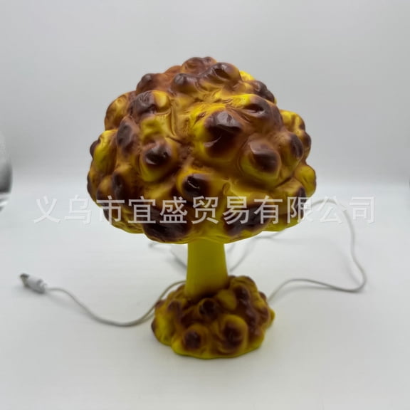 Atomic Mushroom Cloud Table Lamp Resin ornament decoration USB plug desk lamp