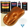 thumbnail image 1 of Atomic Orange Pearl SLOW 1 Gallon Auto Car Paint Kit URETHANE BASECOAT Clearcoat, 1 of 6