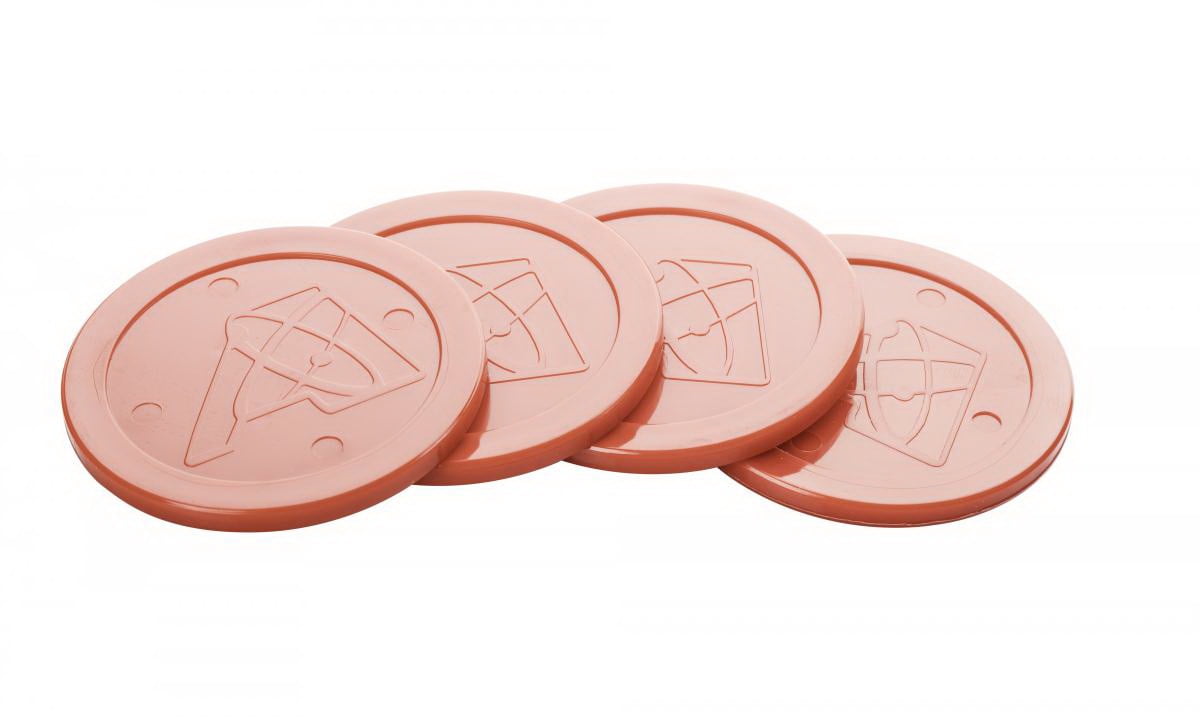 Atomic Red Heavy-Duty Air Hockey Pucks (4-Pack)