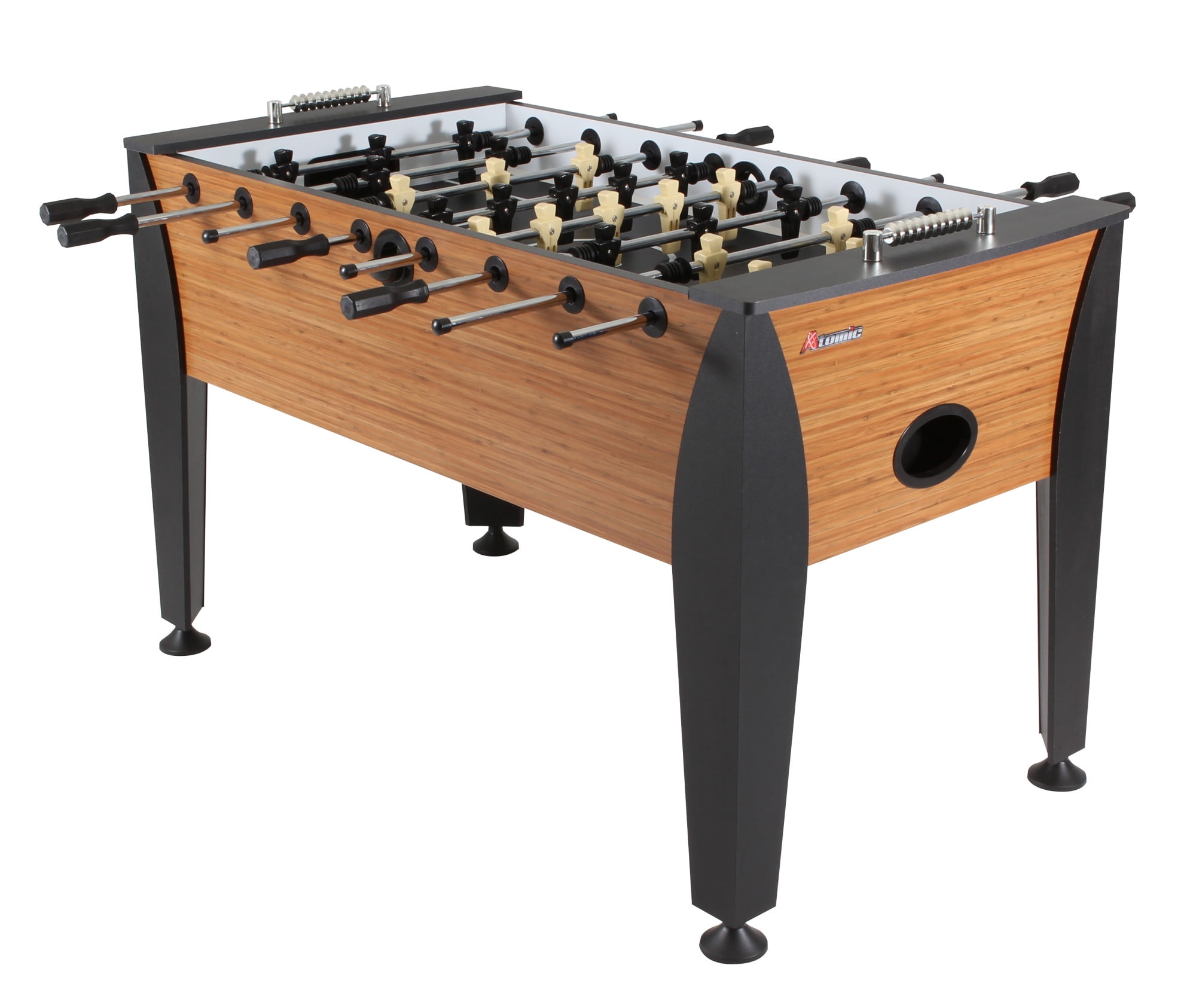 ProForce 56'' Bamboo Laminate Foosball Table with Chrome Steel Rods