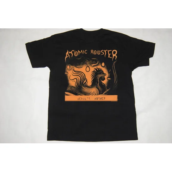 Atomic Rooster Black T-Shirt Cotton Full Size Unisex S-5XL RD371