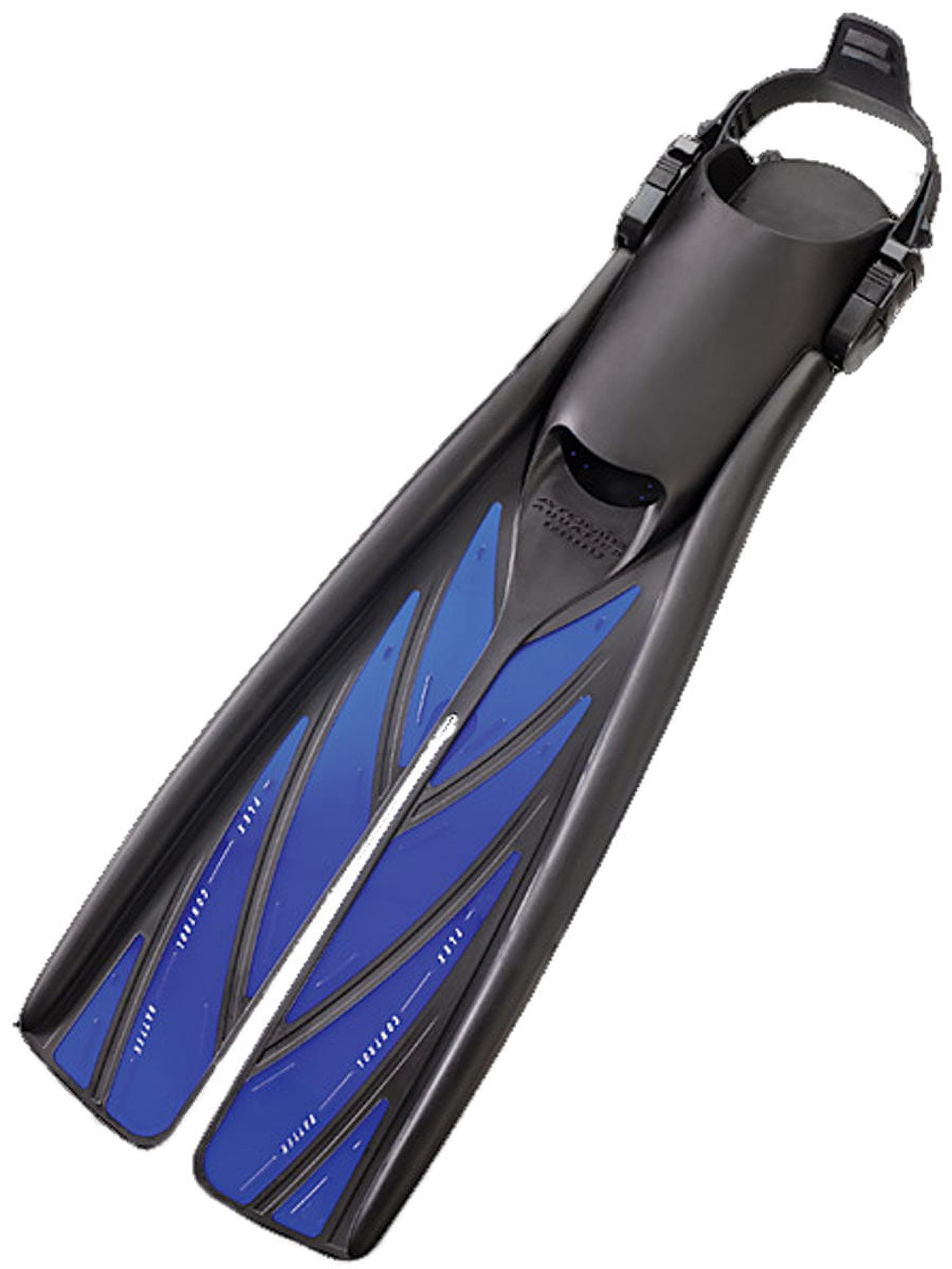 Atomic Aquatics Open Heel Split Fins (Blue, Medium)