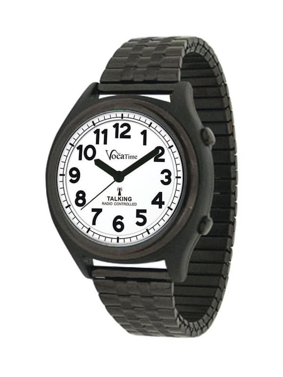 Talking Watch - Black Metal Case with Expansion Band