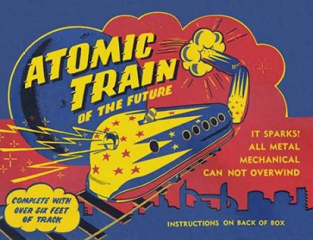 Atomic Train of the Future Canvas Art - Retrobot (22 x 28)