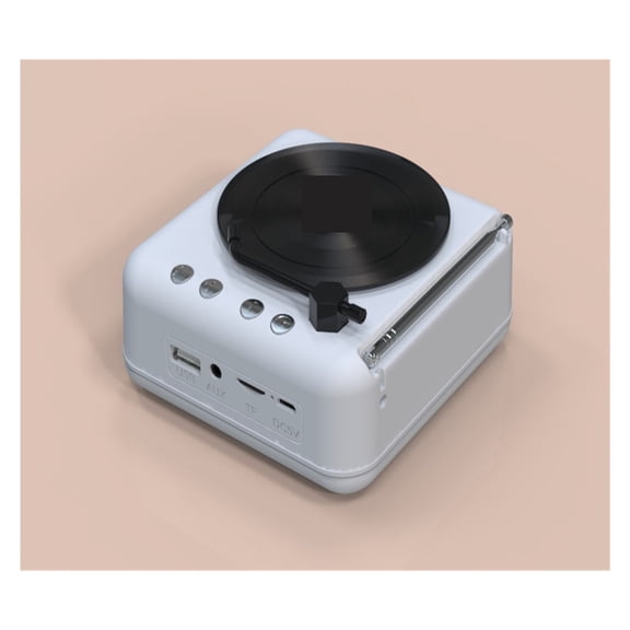 Atomic Vinyl Record Player Speaker Creative Vintage Loudspeaker Sound Radio Away From The Heart Gift ,Easy to Use