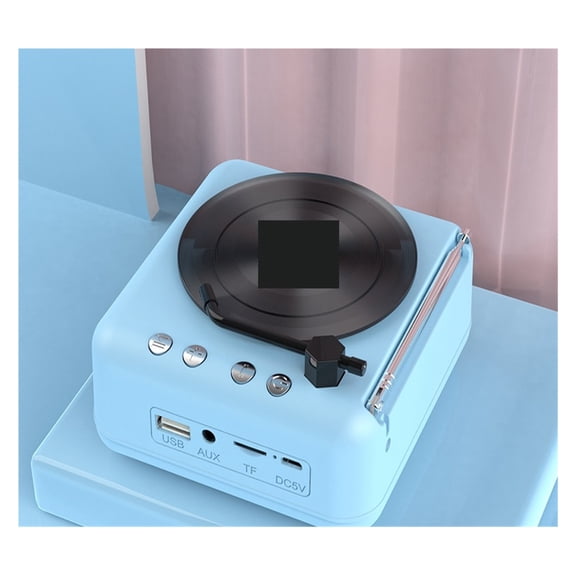 Atomic Vinyl Record Player Speaker Mini Small Radio Retro Creative Small Gifts ,Perfect Gift
