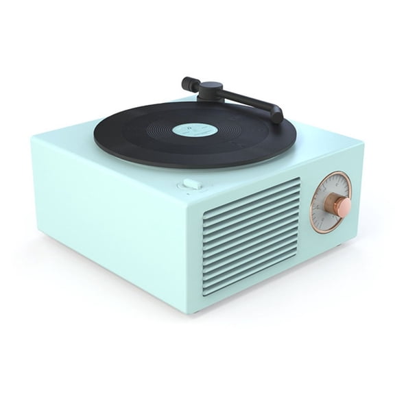 Atomic Vinyl Record Player Wireless Mini Steel Gun Plug-in Vinyl Phonograph Speakers ,Louder and Clearer