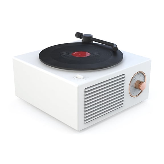 Atomic Vinyl Record Player Wireless Mini Steel Gun Plug-in Vinyl Phonograph Speakers ,Louder and Clearer