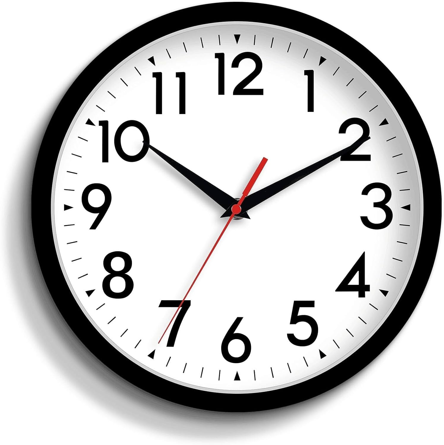 Atomic Wall Clock Analog 14 Inch Battery Operated Modern Decorative for ...