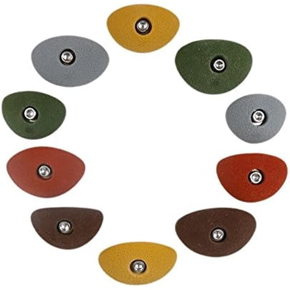 Atomik Rock Climbing Holds Set of 10 Bolt-On Oval Crimps Style 1 in Assorted Earth Tones$$Sport & Recreation Other