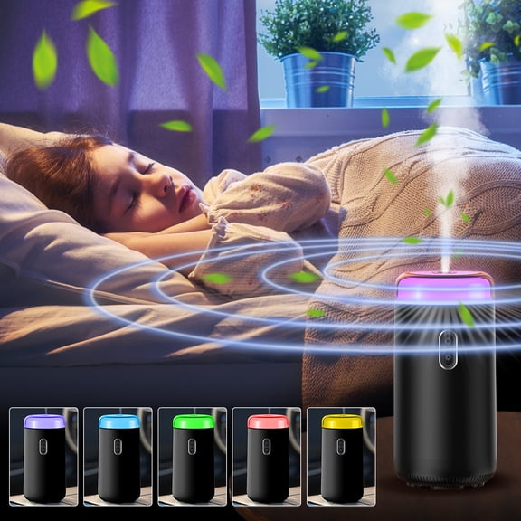 Atomized Car Aromatherapy Diffuser, Illuminated Vehicle Fragrance Dispenser, Smart Safe USB-Powered Scent Machine for Cars Offices Rooms Cabins Desks Studios Interiors