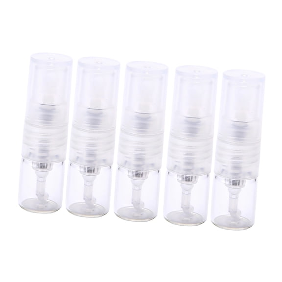 Atomizer with Refillable Glass Bottle, Push Dispenser and Covered Nozzle for Handbags, Pockets or Travel Bags