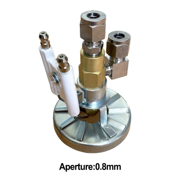 Atomizing Spray Nozzle For Waste Oil Burner 0 5 2 0Mm, Compressed Air, Fine Fog Particles, High Viscosity Applications