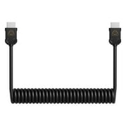 Atomos 17.7 4K HDMI to HDMI Coiled Cable, Black