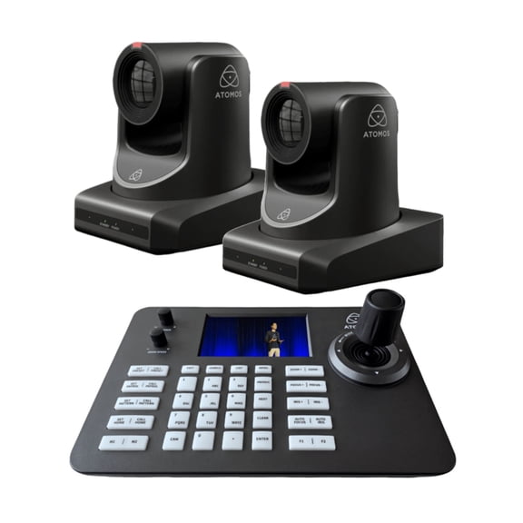 Atomos A-Eye 4K-20X AI-Powered UHD PTZ Camera (Black) Bundle