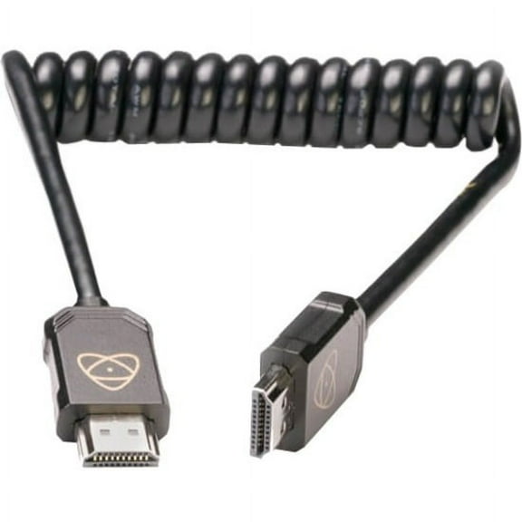 Atomos HDMI Full to HDMI Full Coiled Cable, 40cm/16" Coiled (80cm/32" Extended)