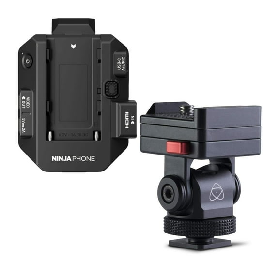 Atomos Ninja Phone with 10-Bit Video Co-Processor for Video Professionals and Content Creators Bundle with Atomos AtomX 5- Inch and 7-Inch Monitor Mount (2 Items)