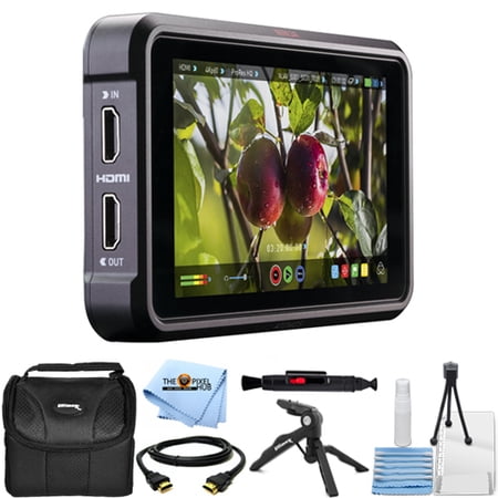 Atomos Ninja V 5" 4K HDMI Recording Monitor ATOMNJAV01 ALL YOU NEED BUNDLE with Gadget bag, HDMI Cable, Tripod, Blower, Microfiber Cloth and Cleaning Kit