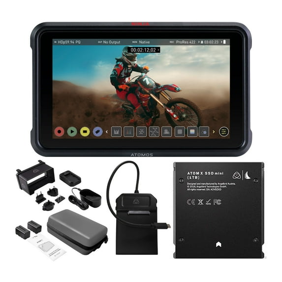 Atomos Ninja 5-Inch 4K Recording Monitor with 1TB Angelbird AtomX SSDmini Kit