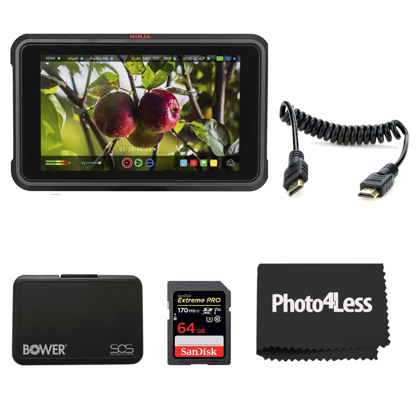 Atomos Ninja V 5 4K HDMI Recording Monitor with 5 Accessory