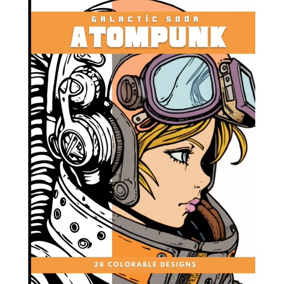 Atompunk (Coloring Book): 28 Colorable Pages (Paperback)